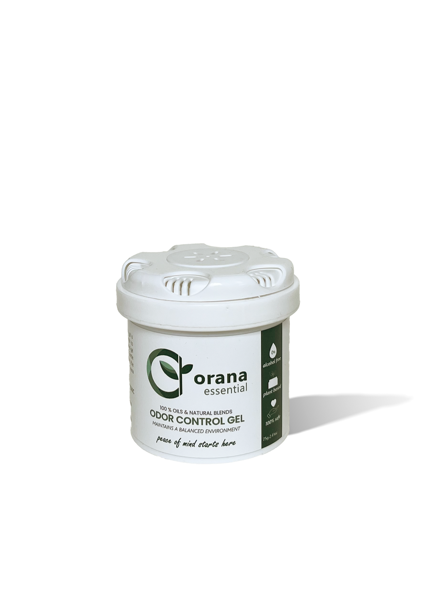 front picture of the Orana Gel for odor control and mold mildew remediation