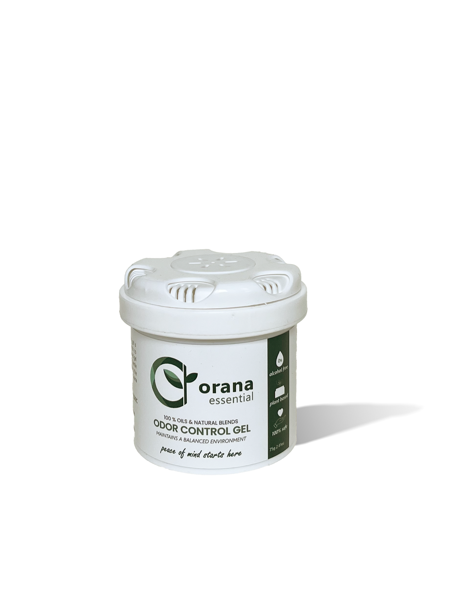 front picture of the Orana Gel for odor control and mold  mildew remediation