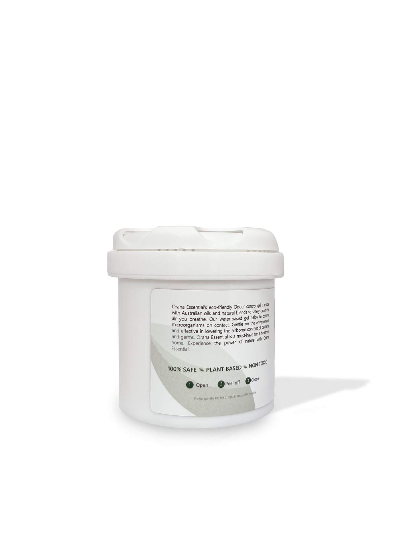 front picture of the Orana Gel for odor control and mold mildew remediation